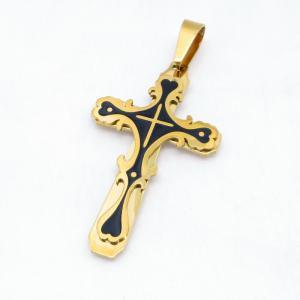 Stainless Steel Cross Pendant - KB215098-JG