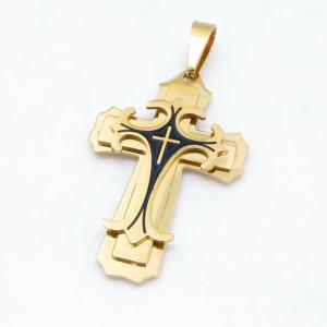 Stainless Steel Cross Pendant - KB215101-JG
