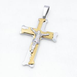 Stainless Steel Cross Pendant - KB215107-JG