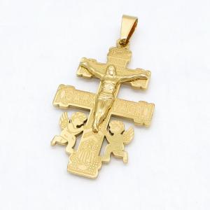 Stainless Steel Cross Pendant - KB215113-JG