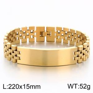Men's Jewelry Stainless Steel Watch Band Bracelet - KB215187-KL