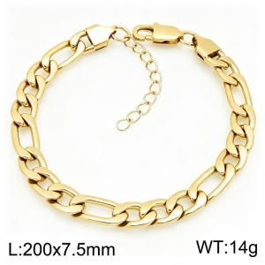 Fashionable jewelry stainless steel NK chain bracelet suitable for daily wear - KB215216-KGM