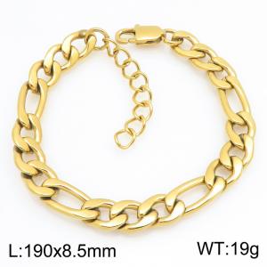 Fashionable jewelry stainless steel NK chain bracelet suitable for daily wear - KB215218-KGM