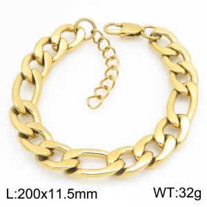 Fashionable jewelry stainless steel NK chain bracelet suitable for daily wear - KB215222-KGM