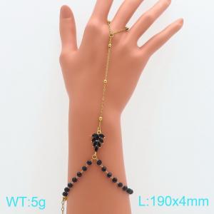 Stainless Steel Stone Bracelet - KB216058-SS
