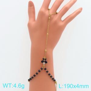 Stainless Steel Stone Bracelet - KB216059-SS