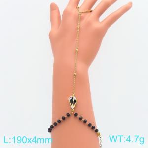 Stainless Steel Stone Bracelet - KB216060-SS