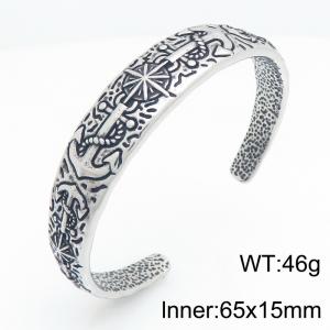Stainless Steel Bangle - KB216108-LU