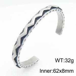 Stainless Steel Bangle - KB216116-LU