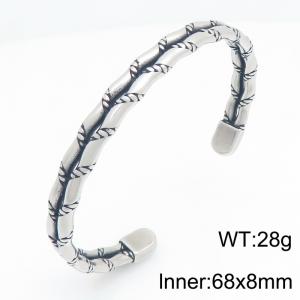 Stainless Steel Bangle - KB216117-LU