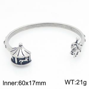 Stainless Steel Bangle - KB216121-LU