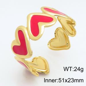 Stainless Steel Gold-plating Bangle - KB216242-SP