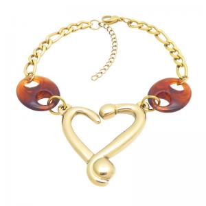 Stainless Steel Gold-plating Bracelet - KB216548-NJ