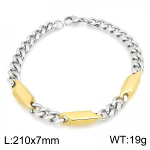Stainless Steel Gold-plating Bracelet - KB216739-TSC