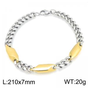 Stainless Steel Gold-plating Bracelet - KB216743-TSC
