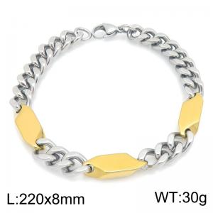 Stainless Steel Gold-plating Bracelet - KB216751-TSC