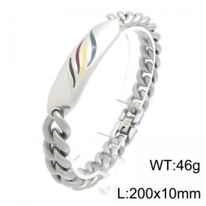 Stainless Steel Bracelet(Men) - KB216777-TSC