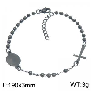 Stainless Rosary Bracelet - KB216958-CQ