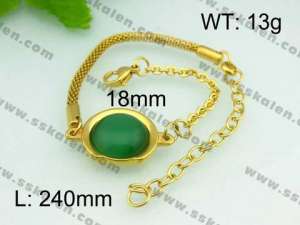 Stainless Steel Gold-plating Bracelet - KB36032-D