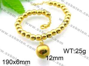 Stainless Steel Gold-plating Bracelet - KB44795-Z