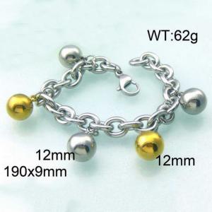 Stainless Steel Gold-plating Bracelet - KB45104-Z