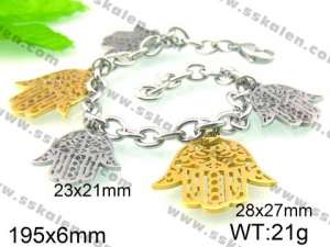 Stainless Steel Gold-plating Bracelet - KB45891-Z