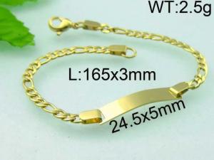 Stainless Steel Gold-plating Bracelet - KB45964-MS