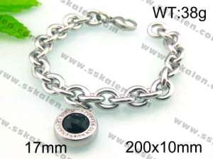 Stainless Steel Stone Bracelet - KB47678-Z