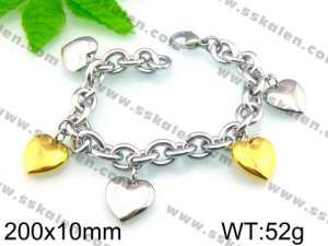 Stainless Steel Gold-plating Bracelet - KB47702-Z