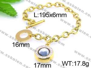 Stainless Steel Gold-plating Bracelet - KB47727-Z