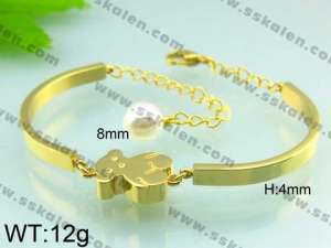 Stainless Steel Gold-plating Bracelet - KB50259-K