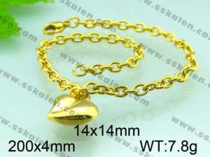 Stainless Steel Gold-plating Bracelet - KB51120-Z