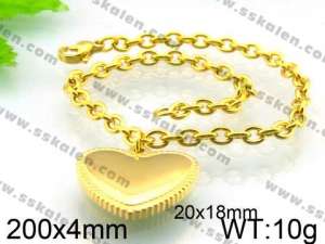 Stainless Steel Gold-plating Bracelet - KB51128-Z