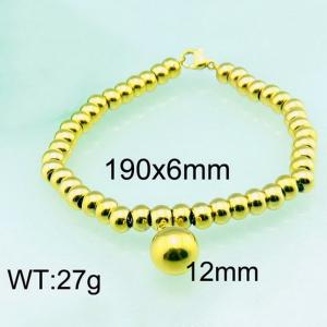 Stainless Steel Gold-plating Bracelet - KB54881-Z