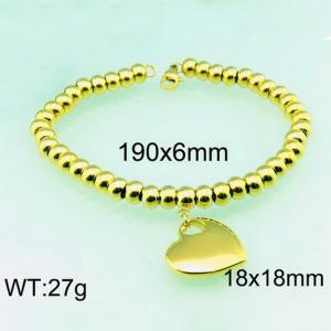 Stainless Steel Gold-plating Bracelet - KB54890-Z