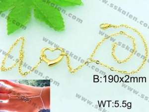 Stainless Steel Gold-plating Bracelet  - KB58052-Z
