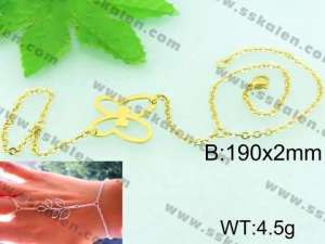 Stainless Steel Gold-plating Bracelet  - KB58053-Z