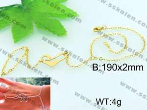 Stainless Steel Gold-plating Bracelet  - KB58054-Z