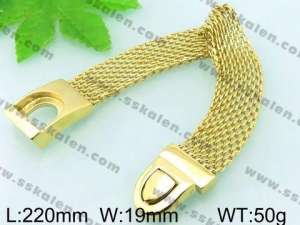 Stainless Steel Gold-plating Bracelet  - KB58418-BD