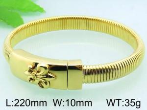 Stainless Steel Gold-plating Bangle - KB58428-BD