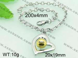 Stainless Steel Gold-plating Bracelet  - KB58955-Z