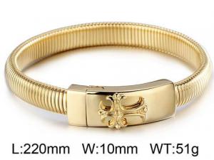 Stainless Steel Gold-plating Bangle - KB59209-BD