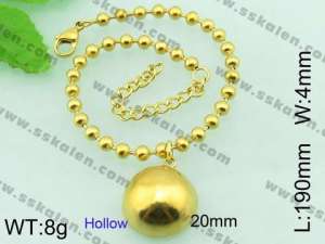 Stainless Steel Gold-plating Bracelet  - KB59381-Z