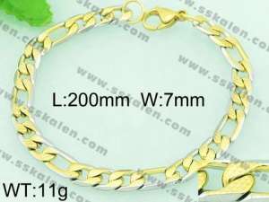 Stainless Steel Gold-plating Bracelet  - KB59623-Z
