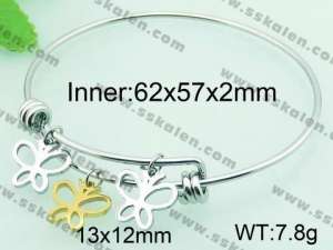 Stainless Steel Gold-plating Bangle - KB61775-Z