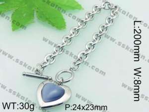 Stainless Steel Stone Bracelet - KB62115-Z