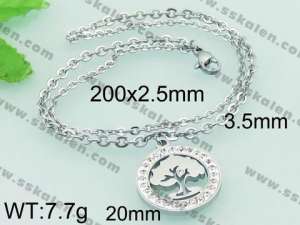Stainless Steel Stone Bracelet - KB62836-Z