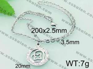 Stainless Steel Stone Bracelet - KB62851-Z