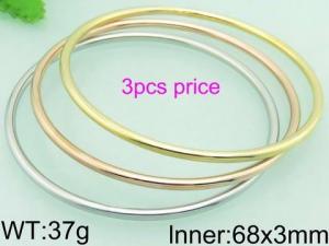 Stainless Steel Gold-plating Bangle - KB63148-LO