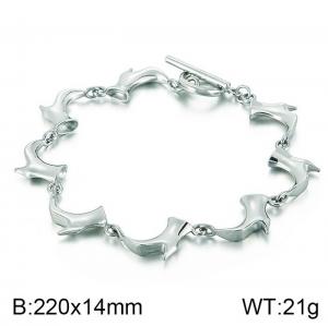 Stainless Steel Bracelet(Men) - KB63681-BD